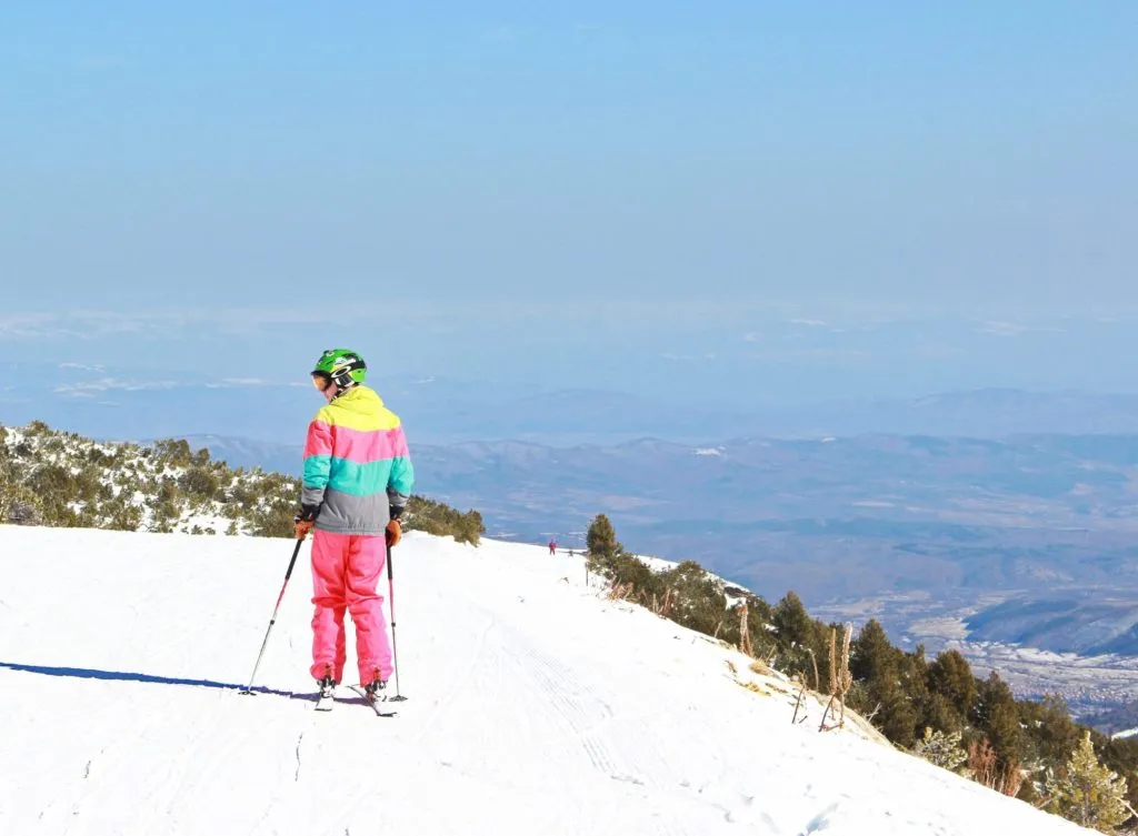 skier at a Borovets Ski Resort, Bulgaria
